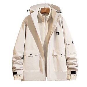 Kolon Sport Beige 3-In-1 Hooded Jacket